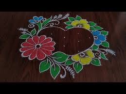 2020 New Year Special Rangoli Youtube Special Rangoli Cartoons Rangoli Design Rangoli Designs Latest