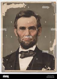 Abraham lincoln portrait color hi-res stock photography and images