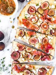 Prosciutto And Fig Goat Cheese Pizza Fetty S Food Blog Recipe Goat Cheese Pizza Prosciutto Food