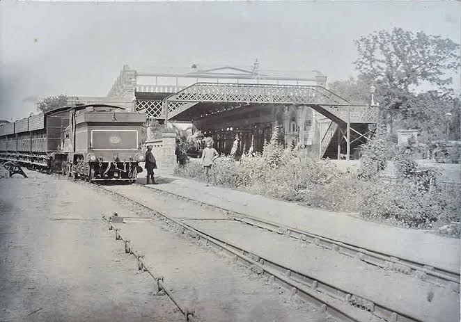 Amritsar Railway Yard British India Era, 1910 Photo - Past-India