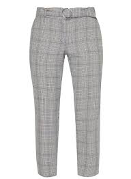 Petite Grey Checked Belted Ankle Grazer Trousers Dorothy Perkins Leggings Online Trousers Dorothy Perkins