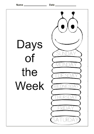 Days Of The Week Worksheets For Kids English Activities For Kids Learning English For Kids Worksheets For Kids