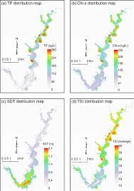 Water Quality Parameters Distribution Maps Estimated With
