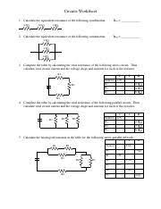 Learning to mathematically analyze circuits requires much study and practice. Circuits Worksheet Solution Circuits Worksheet 1 Calculate The Equivalent Resistance Of The Following Combination 2 0 8 0 6 0 Req 2 0 8 0 6 0 Req Course Hero