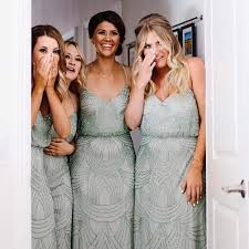 Adrianna Papell Beaded Chiffon Blouson Gown Slate From Adina S Bridal Bridesmaid Bridesmaid Dresses Green Bridesmaid