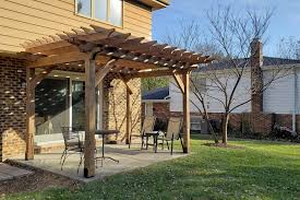 You can also intertwine the plants (artificial or real) with strings of lights that wrap around the rafters and pergola posts. How To Build A Pergola On A Concrete Patio In Two Days 18 Steps With Pictures Instructables