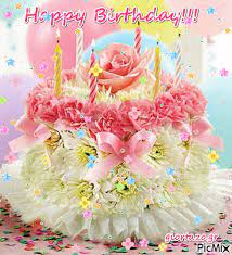 Pick out top quality free printable cards today. Pastel Floral Happy Birthday Cake Gif Happy Birthday Greetings Happy Birthday Candles Happy Birthday Wishes Images
