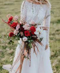 How to make a wedding bouquet with handmade fabric flowers and feather flowers tutorial / no comments. 11 Of The Prettiest Wrapped Wedding Bouquets