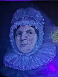 Just bought at auction in northern Scotland, each is 55x49cm not including  frame. Chalk