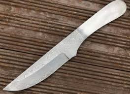 Ready for grind & handle. Knife Blade Blanks Uk Damascus Steel Blades Making Supplies