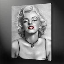 Marilyn monroe black white red canvas wall art painting image available with frame & without frame and various sizes for your living room, bed room, dining hall home decor. Canvas Print Pictures High Quality Handmade Free Next Day Delivery