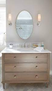 Maybe you would like to learn more about one of these? Timber Vanity Oval Mirror Sconces Elegant Bathroom Trendy Bathroom Bathroom Vanity