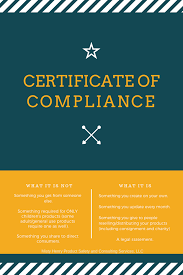 Certificate Of Compliance The Compliance Circle On Patreon Make Business Compliance Certificate