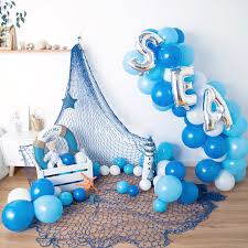 Under the sea party decorations, little mermaid cake topper, mermaid banner, mermaid party high chair banner, ocean theme princess party. Mermaid Party Supplies Fish Net Decoration Ocean Party Decoration Birthday Ocean Fish Kids Baby Shower Girl Mermaid Balloons Buy At The Price Of 2 01 In Aliexpress Com Imall Com