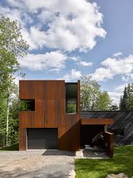 Maison Du Lac Charlebois Paul Bernier Architecte Avec Images Maison Du Lac Structure Metal Architecte