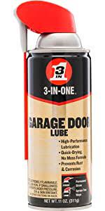 3 In One 100581 Professional Garage Door Lubricant With Smart Straw Sprays 2 Ways 11 Oz Amazon Com Industrial Scientific