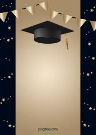 Black And Golden Happy Graduation Hat Background Coloured Flag Stars Graduation Background Image For Free Download