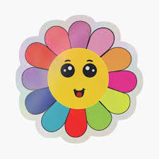 Colorful Flower Sticker Sticker