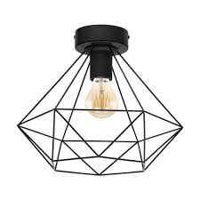 These trouble light cages create a great steampunk industrial feel when combined with our bulbs and brass or bronze lamp holders. Tarbes Semi Flush Ceilings Fittings The Lighting Superstore