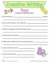 Sentence Writing Toys Worksheet Education Com Sentence Writing Writing Sentences Worksheets Writing Worksheets