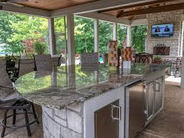 So, we've collated 12 outdoor kitchen ideas and expert design tips to inspire you to create your own alfresco space to cook and entertain. Custom Outdoor Kitchen Island Outdoor Kitchen Outdoor Kitchen Island Backyard Pavilion