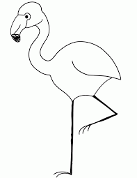 Meet the newest font, disney's t.o.t.s. Cartoon Flamingo Coloring Pages Coloring And Drawing