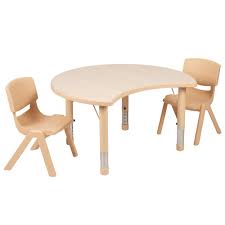 But we are sure the table and chair set will surely bring in some sense of ownership and responsibility in the children. Carnegy Avenue Natural Kids Table And Chair Set Cga Yu 451194 Na Hd The Home Depot
