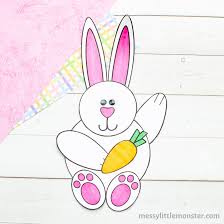 Find & download free graphic resources for rabbit foot. Mix And Match Paper Bunny Craft Bunny Template Included Messy Little Monster