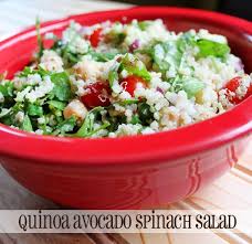 Pin By Queen Bee Coupons On Recipes Salads Avocado Spinach Salad Quinoa Salad Recipes Easy Quinoa Salad Recipes