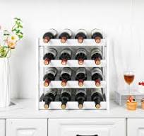 Amazon.com: VASMIA Wine Rack, 4-Tier Bamboo Wine Racks ...