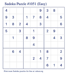 Learn more about sudoku puzzles and how to solve them at sudoku.com. Free Printable Easy Sudoku With The Answer 1051