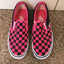 Hot Pink Checkered Vans Vans Pink Vans Checkered Vans