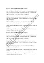 Our list of the 30 best speed dating questions (and. Discussion Questions About Dating Customs In Different Countries Good For Valentine S Day Esl Worksheet By Maghb88