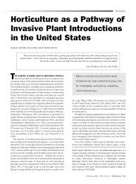 This department assists the farmers to enhance their plant fields. Pdf Horticulture As A Pathway Of Invasive Plant Introductions In The United States