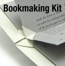 Diy Kit Book Making Kit With Materials For 2 Different Books Blizzard Book Crown Binding Instructions Tutorial Pattern Rea Book Making Diy Book Diy Kits