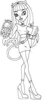 Monster high coloring pages catty noir. Catty Noir Coloring Pages Coloring Home