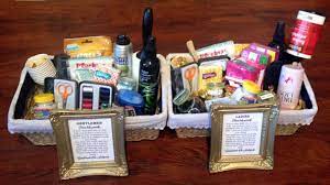 Wedding bathroom baskets are a small but thoughtful touch that your guests and wedding party will surely appreciate. Diy Bathroom Baskets Including Free Template For Signs Bathroom Baskets Wedding Bathroom Kit Wedding Reception Bathroom Baskets