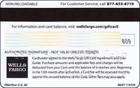 Wells fargo visa gift card reloadable. Gift Card Wells Fargo Visa United States Of America Wells Fargo Col Us Visa 117 10 11