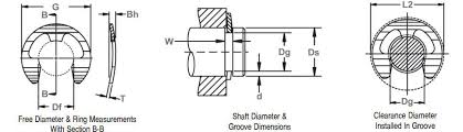 External Snap Ring E Type Be Series Rotor Clip Company