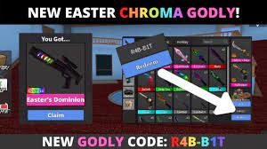 Unfortunately, it became a victim of the. New Chroma Easter Godly Gun Code New Mm2 Free Godly Code Update 2021 Roblox Youtube