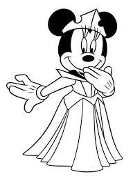 Princess minnie mouse coloring page. Mickey Mouse Boyama Sayfalari Boyama Kitaplari Boyama Sayfalari Mini Fare