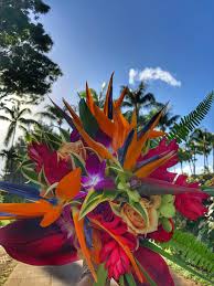 Bird Of Paradise Bouquet Wedding Hawaiian Wedding Bouquet With Bird Of Paradise Bird Of Paradise Wedding Tropical Wedding Bouquets Paradise Wedding