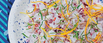 Recette Ceviche Au Lait De Coco Recette Ceviche Recette Ceviche Lait De Coco