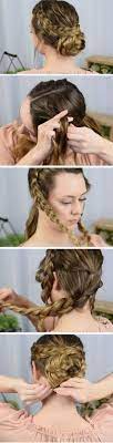 Dutch Braided Up Do Quick Diy Prom Hairstyles For Medium Hair Quick And Easy Dutch Prom Hair Medium Medium Length Hair Styles Easy Homecoming Hairstyles
