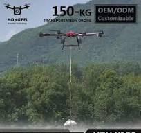 150kg Big Load Uav Carbon Fiber Frame Long Range Goods Logistics Rescue  Food Coffee Package Payload Industrial Cargo Heavy Lifting Delivery  Transport Drone