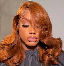 wig[Ginger Orange Wig] 150% Density Body Wave 12 Inch Ginger Orange