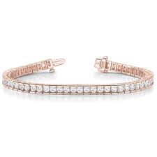 The cost of a diamond tennis bracelet varies between $1,000 to $100,000. Buy Channel Set Diamond Tennis Bracelet In 14k White Gold