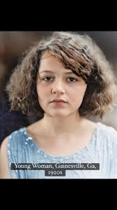 This W. J. Ramsey portrait shows a young woman in a beaded dress. Taken by  photographer W. J. Ramsey in Gainesville, Georgia, around the 1920s.,  #GainesvilleGeorgia #WJRamsey #VintagePortraits ...