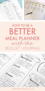 7 Meal Plan Bullet Journal Layouts To Become A Better Meal Planner Journal Bullet Journal Layout Planner Bullet Journal