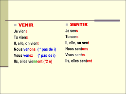 J'ai senti tu as senti il a senti nous avons senti vous avez senti. Le Present De L Indicatif Francuzkij Yazyk Online Presentation